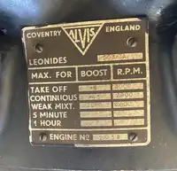 Alvis Leonides Radial Aero Engine - 503/7A-For Sale