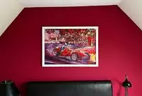 Ferrari 375 F1 Driven by Luigi Villoresi in 1951. Original on Canvas by Craig Warwick