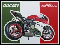 Ducati Panigale R In Acrylic On Canvas By Tony Upson