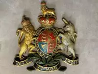 Hand Painted 'Royal' Coat of Arms of the United Kingdom