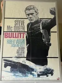 Double Sided 'You Only Live Twice' and 'Bullitt' Cinema Promotional Poster