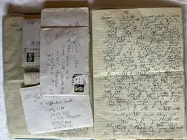 Interesting Collection of Reggie Kray Memorabilia including Correspondence, a Painting and a Teddy Bear