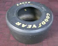 Williams Formula 1 Goodyear Eagle Tyre Glass-Topped Table  
