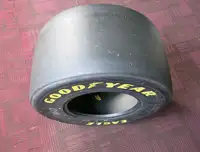 Williams Formula 1 Goodyear Eagle Tyre Glass-Topped Table  