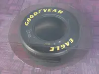 Williams Formula 1 Goodyear Eagle Tyre Glass-Topped Table  