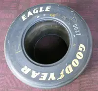 Williams Formula 1 Goodyear Eagle Tyre Glass-Topped Table  