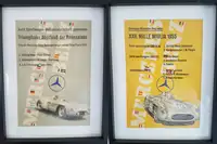1955 Mille Miglia and Targo Floria Mercedes-Benz 300 SLR Posters -Sold