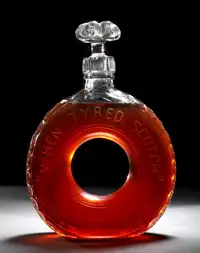 Very Rare Novelty 'When Tyred, Scotch'  Pre-War Whisky Decan-For Sale