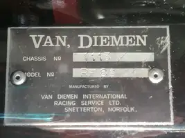 1986 Van Diemen RF86 FF2000 (#1113)-For Sale