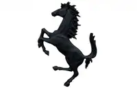 Large Aluminium 'Ferrari'-Style Cavallino Rampante Wall Sign-For Sale