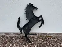 Large Aluminium 'Ferrari'-Style Cavallino Rampante Wall Sign-For Sale