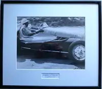 Heroes of Speed from the 1950s Framed and Glazed Photos-For Sale