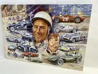 'Still Going Strong at 80' Stirling Moss-signed Original Art-For Sale