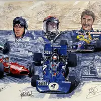 Best of British Original Artwork Signed by Moss, Mansell, St-For Sale