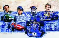 Best of British Original Artwork Signed by Moss, Mansell, St-For Sale