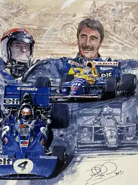 Best of British Original Artwork Signed by Moss, Mansell, St-For Sale