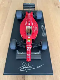 Stunning, GP Replicas Nigel Mansell-signed Ferrari F189 1/12-Sold