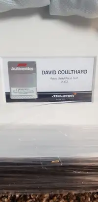 2003 David Coulthard Race Suit-For Sale