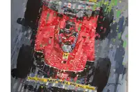 Dynamic Original Artwork Depicting Gilles Villeneuve's 1979 -For Sale