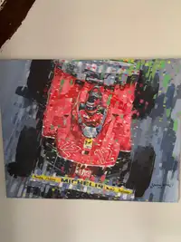 Dynamic Original Artwork Depicting Gilles Villeneuve's 1979 -For Sale