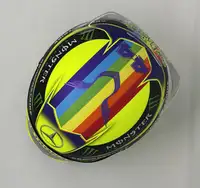 Lewis Hamilton Replica 2023 Helmet with Signature to Visor T-For Sale