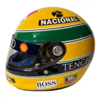 Ayrton Senna Replica Colours Helmet Produced in 1993 by Shoe-Sold