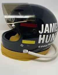 Bell Racestar 2 James Hunt Replica Helmet Complete with Fire-For Sale