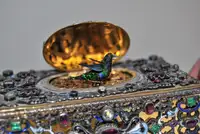 Automaton Ornate Singing Bird Box by Karl Griesbaum