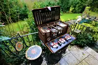 Six-Person Fold-Fronted Picnic Set from circa 1904-Sold