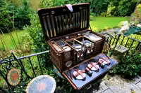 Six-Person Fold-Fronted Picnic Set from circa 1904-Sold