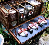 Six-Person Fold-Fronted Picnic Set from circa 1904-Sold