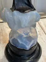 Fée Des Glaces: A Polychrome Metal Figure of an Ice Maiden C-For Sale