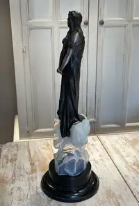 Fée Des Glaces: A Polychrome Metal Figure of an Ice Maiden C-For Sale
