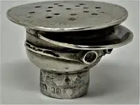 Silver Mr. Popple Chauffeur Pepper Condiment Shaker by Saunders & Shepherd, Chester 1908