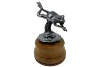 A Very Rare Leaping Frog Mascot by Renevey, France Circa 192-Sold