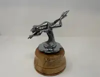 A Very Rare Leaping Frog Mascot by Renevey, France Circa 192-Sold