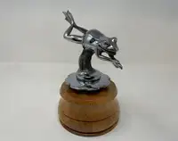 A Very Rare Leaping Frog Mascot by Renevey, France Circa 192-Sold