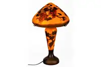 A Superb Art Nouveau French Cameo Glass Illuminated Lamp and-Sold