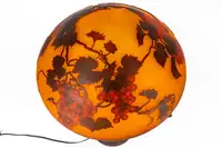 A Superb Art Nouveau French Cameo Glass Illuminated Lamp and-Sold