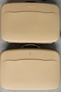 Unused Schedoni Ferrari F430 Three Piece Tan Luggage Set-For Sale