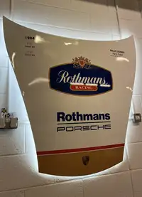 Rothmans Porsche Liveried Original 911 Bonnet Wall Display-For Sale