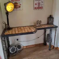 Substantial 'Steam Punk' Side Table-For Sale