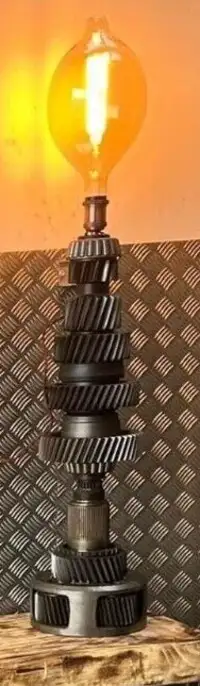 Upcycled Industrial Lamp -For Sale