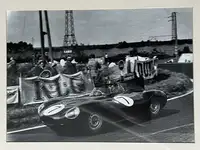 Jaguar D-Type at Le Mans and Buckingham Print of Jaguar D-Ty-Sold