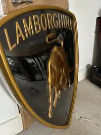 Substantial Illuminated Lamborghini Shield-For Sale