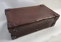 A Large Crocodile Skin Suitcase/Trunk Bearing the Initials  A.C.G.
