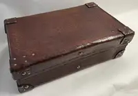 A Large Crocodile Skin Suitcase/Trunk Bearing the Initials  A.C.G.
