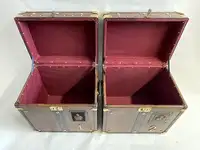 A Pair of Substantial Army and Navy Steamer Trunks-Sold