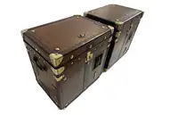 A Pair of Substantial Army and Navy Steamer Trunks-Sold