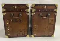 A Pair of Substantial Army and Navy Steamer Trunks-Sold